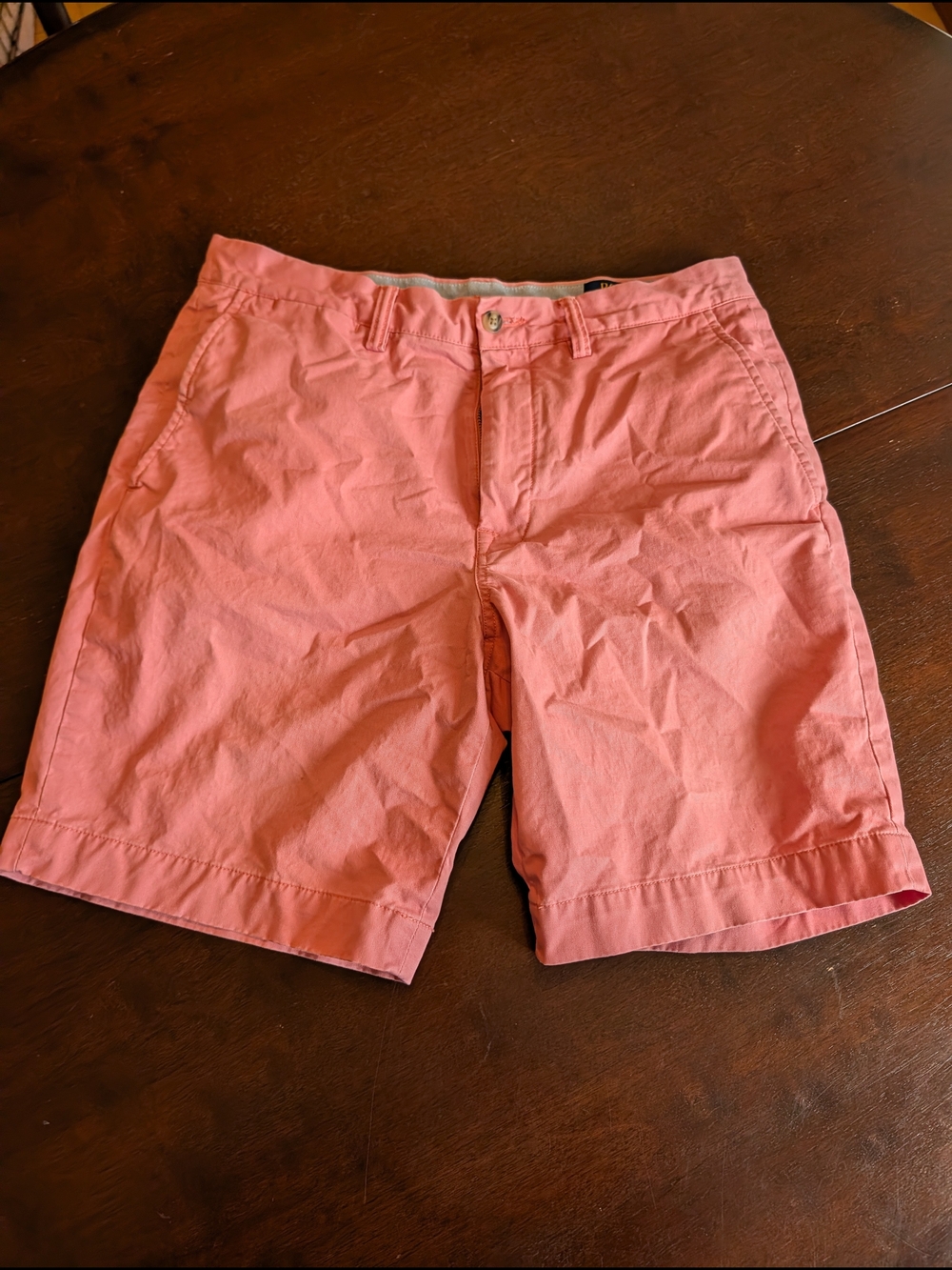 Ralph Lauren Men's Pink Cotton Chino Shorts